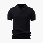 Men's Ribbed Polo and Pleated Shorts Set