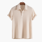 Men's Ribbed Polo and Tailored Shorts Set