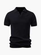 Men's Ribbed Polo and Tapered Pants Set