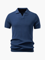Men's Ribbed Polo and Tapered Pants Set