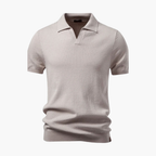 Men's Ribbed Polo Shirt and Cargo Shorts Set