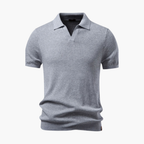 Men's Ribbed Polo Shirt and Cargo Shorts Set