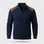 Men's Ribbed Shawl Collar Cardigan