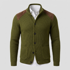 Men's Ribbed Shawl Collar Cardigan