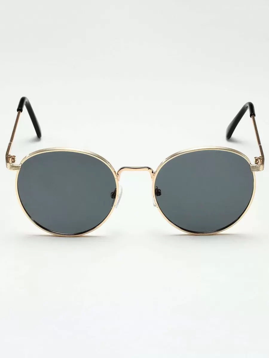 Men's Round Frame Tinted Sunglasses