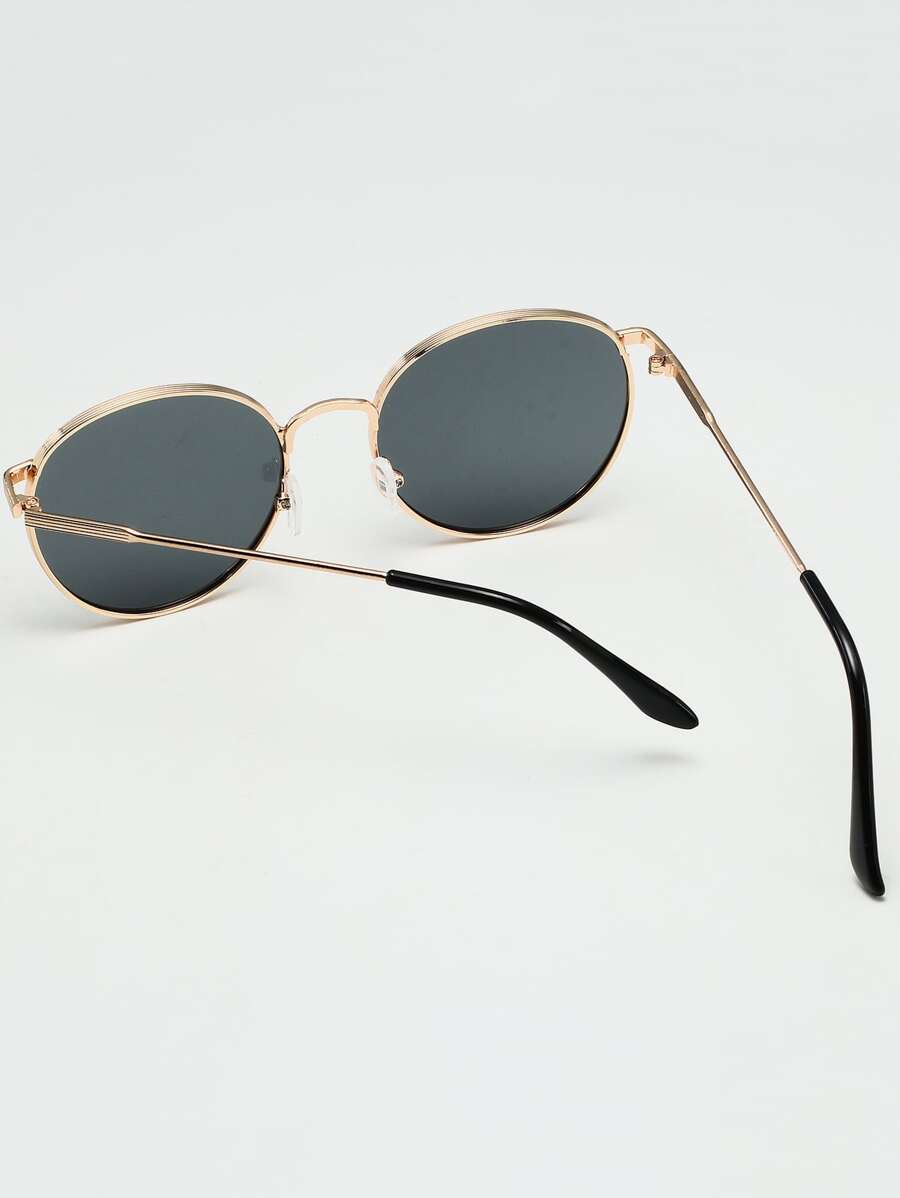 Men's Round Frame Tinted Sunglasses