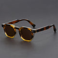 Men's Round Lens Tinted Sunglasses