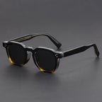 Men's Round Lens Tinted Sunglasses