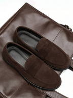 Men's Round Toe Penny Loafers