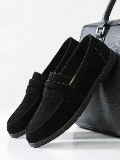 Men's Round Toe Penny Loafers