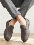 Men's Round Toe Penny Loafers