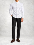 Men's Satin-Look Slim Fit Shirt Pants Set
