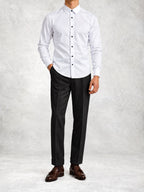 Men's Satin-Look Slim Fit Shirt Pants Set