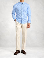 Men's Satin-Look Slim Fit Shirt Pants Set