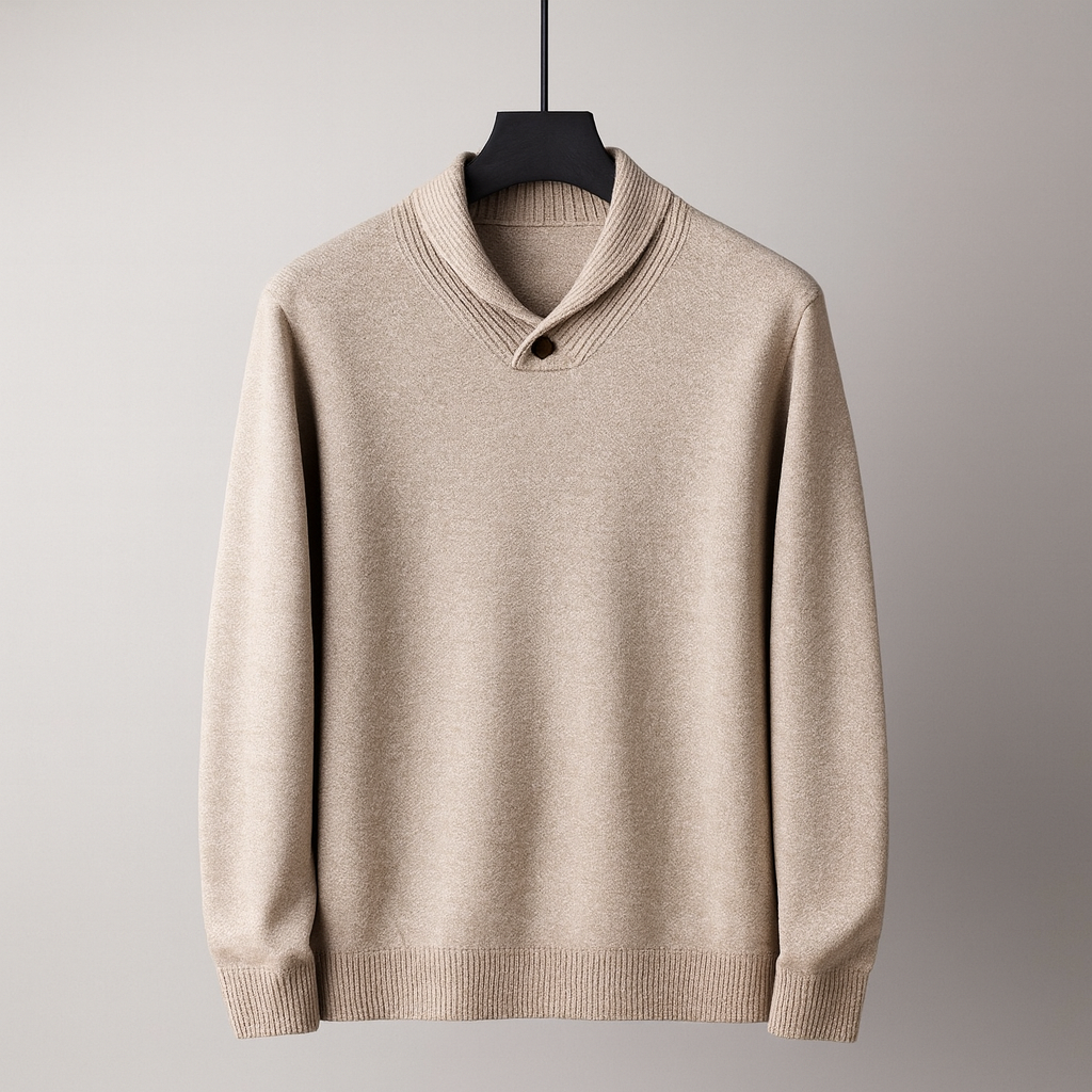 Men's Shawl Collar Sweater