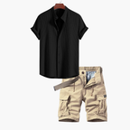 Men's Shirt and Cargo Shorts Set