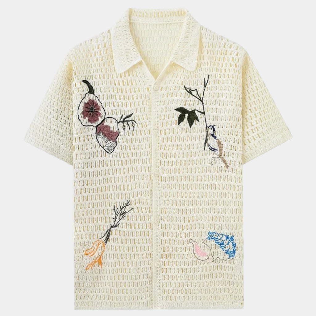 Men's Short Sleeve Button-Up Shirt