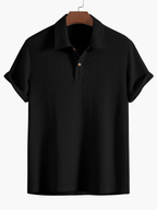 Men's Short Sleeve Polo and Drawstring Pants Set
