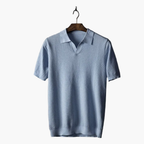 Men's Short Sleeve Polo and Pleated Shorts Set