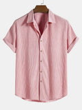 Men's Short Sleeve Textured Shirt