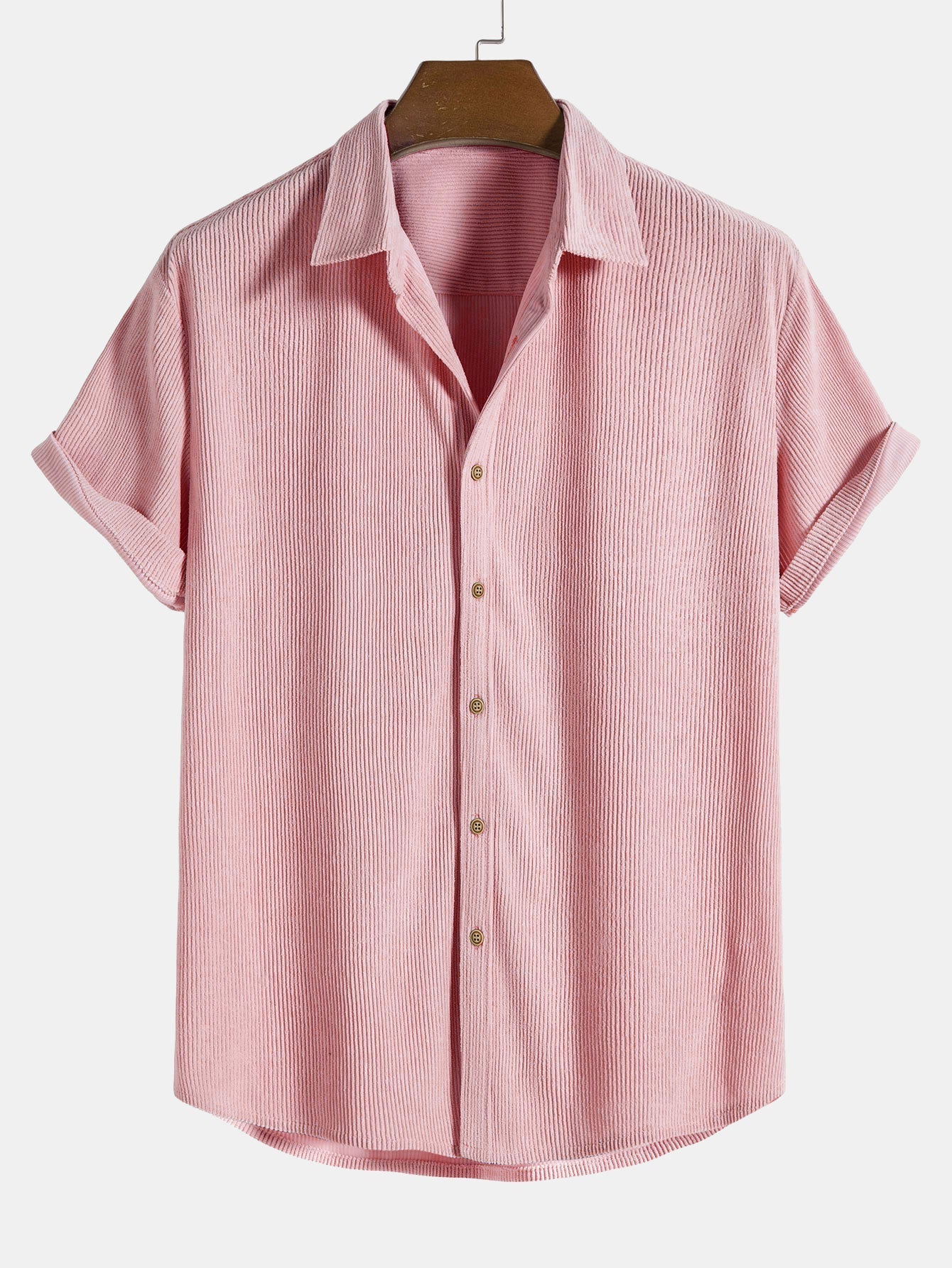 Men's Short Sleeve Textured Shirt
