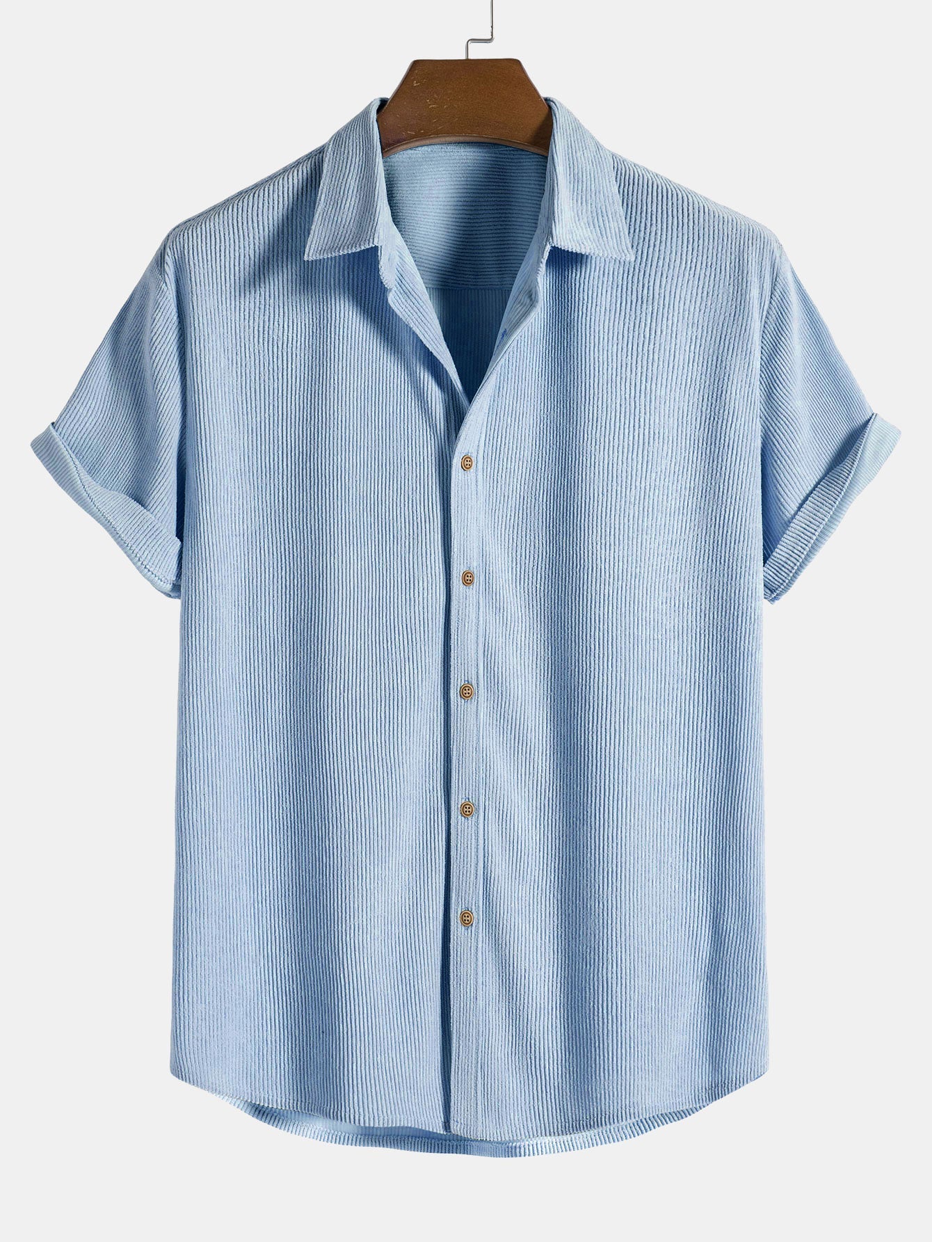 Men's Short Sleeve Textured Shirt