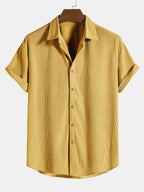 Men's Short Sleeve Textured Shirt