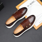 Men's Side Buckle Loafers