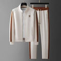Men's Side Stripe Zip-Up Set