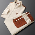 Men's Side Stripe Zip-Up Set