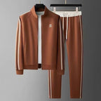 Men's Side Stripe Zip-Up Set