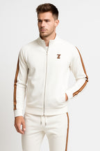 Men's Side Stripe Zip-Up Set