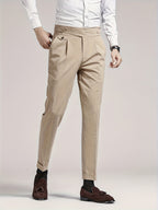 Men's Side Tab Pleated Pants