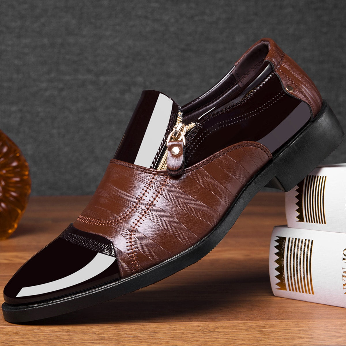 Men's Side-Zip Dress Shoes