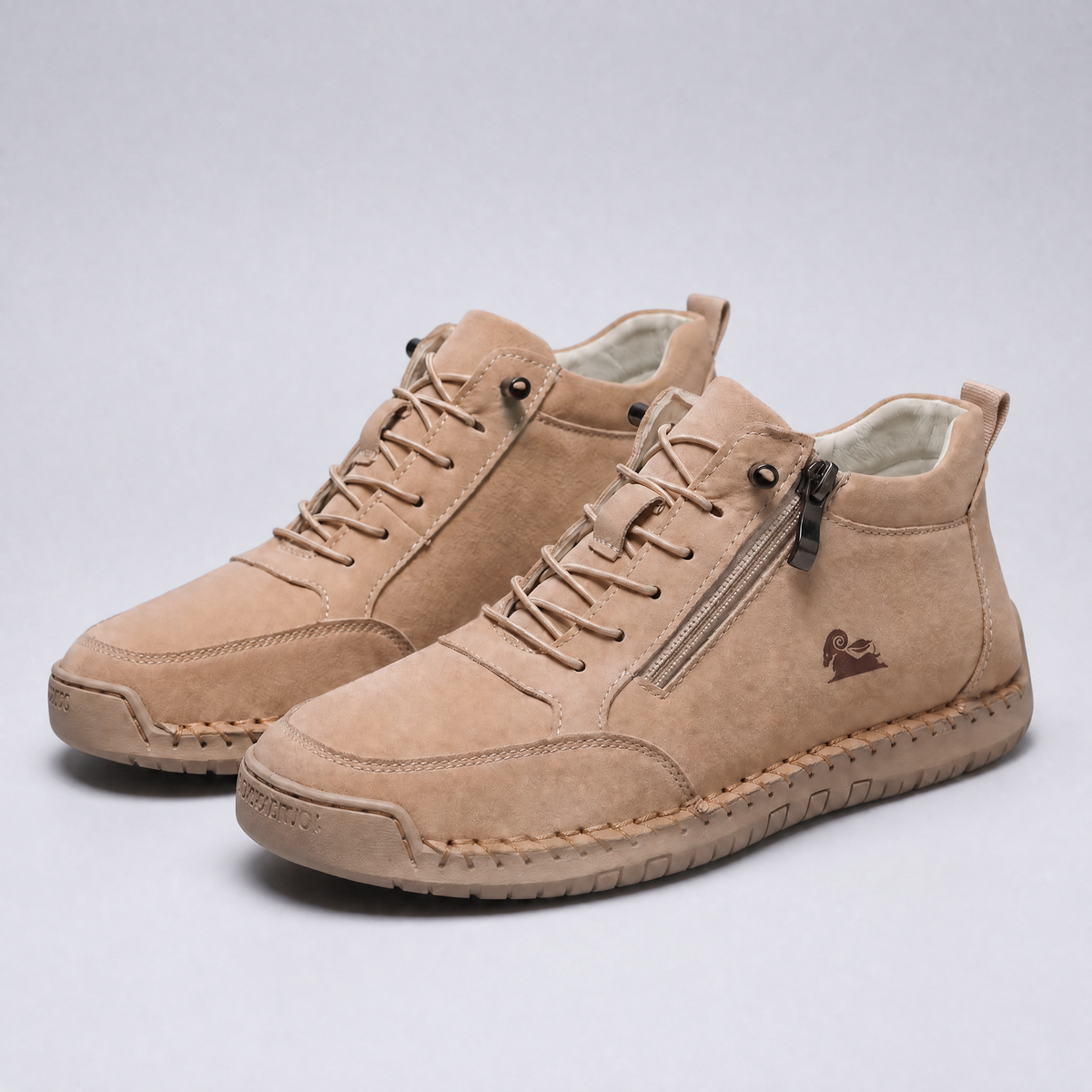 Men's Side-Zip High-Top Sneakers