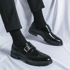 Men's Single Monk Wingtip Shoes