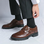 Men's Single Monk Wingtip Shoes