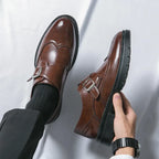Men's Single Monk Wingtip Shoes