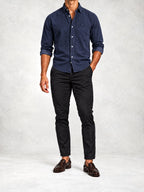Men's Slim Fit Long Sleeve Shirt Pants Set