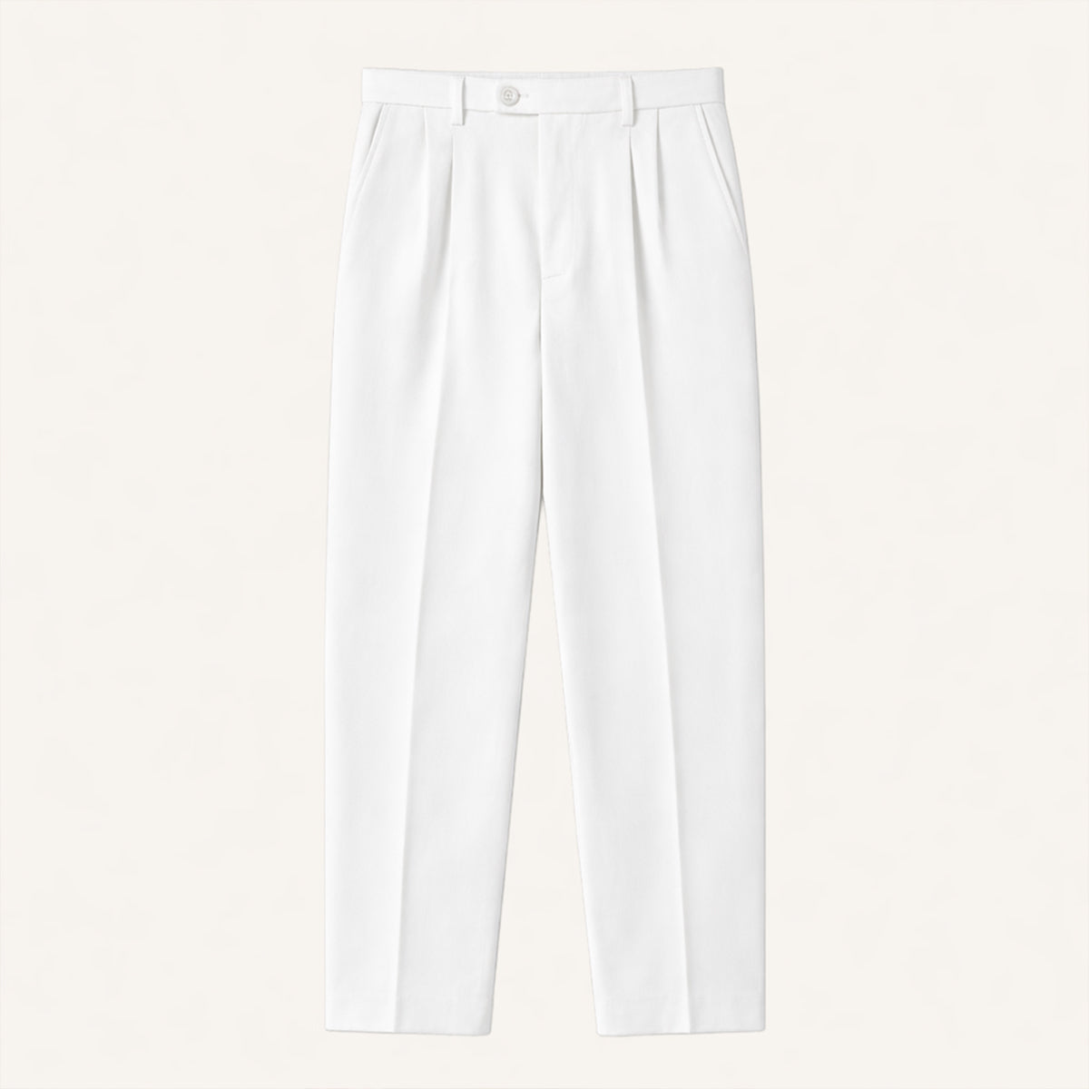 Men's Slim Fit Pleated Tapered Pants