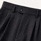 Men's Slim Fit Pleated Tapered Pants