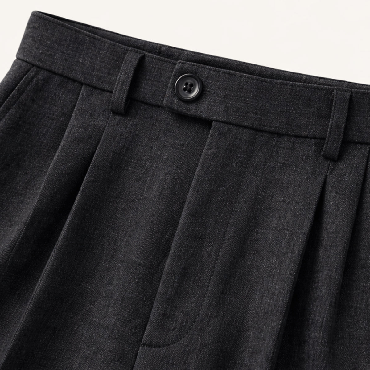 Men's Slim Fit Pleated Tapered Pants