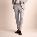 Men's Slim Fit Pleated Tapered Pants