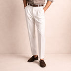 Men's Slim Fit Pleated Tapered Pants
