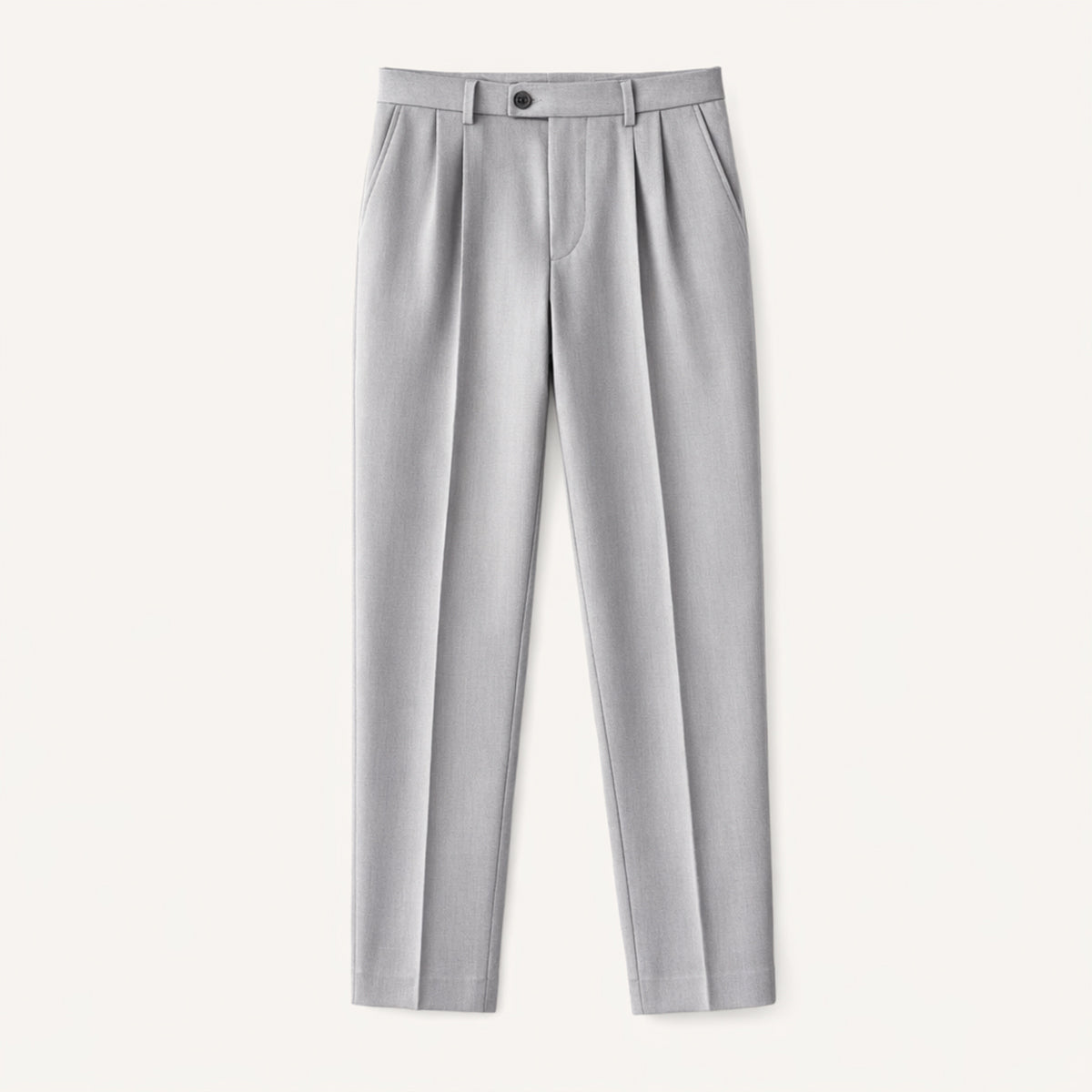 Men's Slim Fit Pleated Tapered Pants