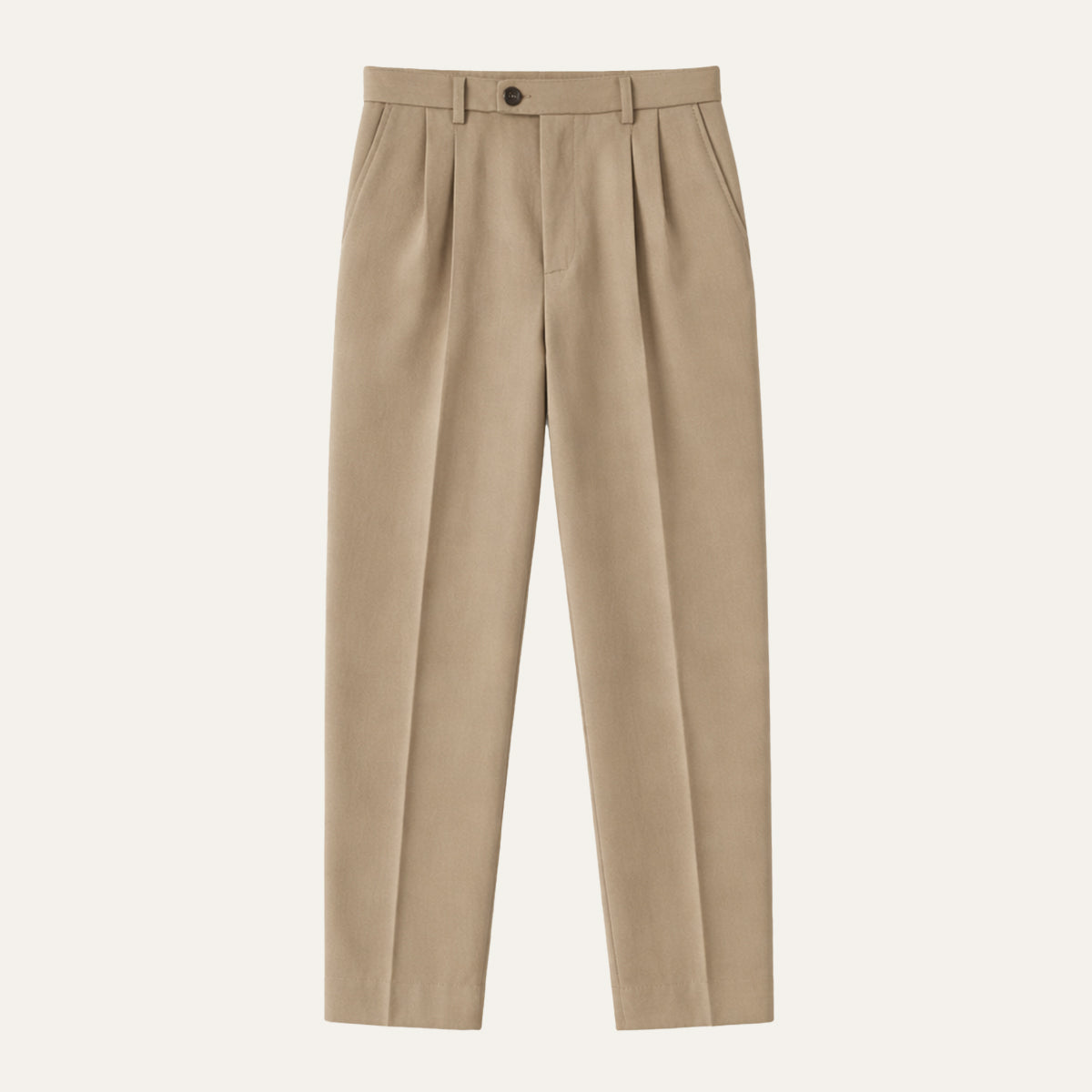 Men's Slim Fit Pleated Tapered Pants