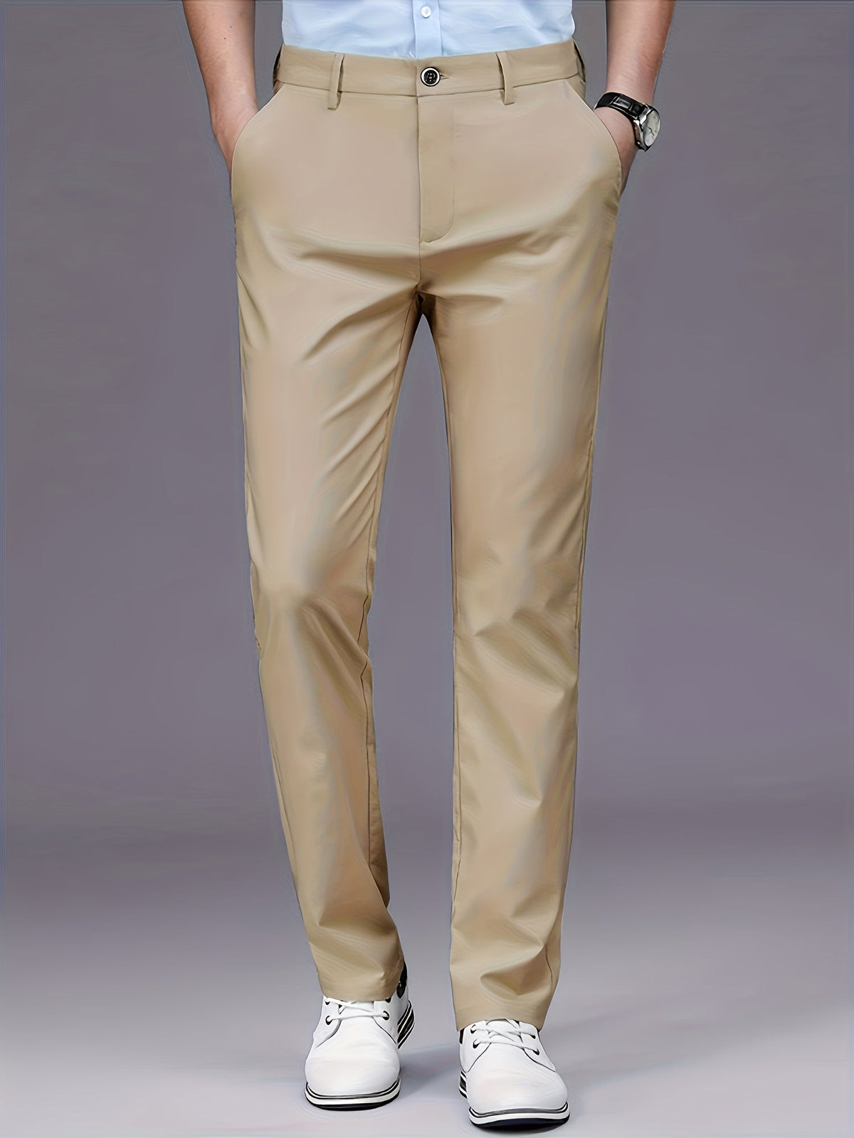 Men's Slim Fit Straight Leg Pants