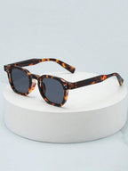 Men's Small Oval Tinted Sunglasses