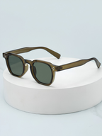 Men's Small Oval Tinted Sunglasses