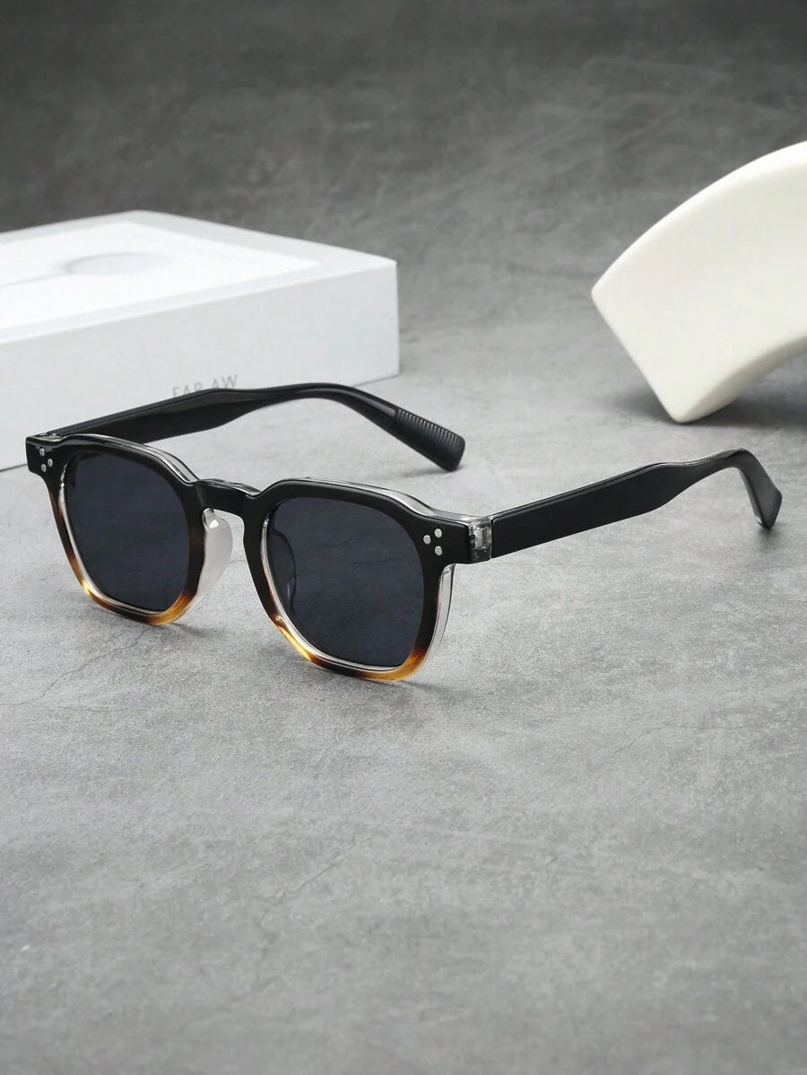 Men's Small Round Tinted Sunglasses